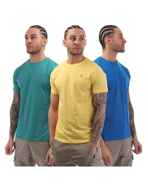 Farah Blue Jeston 3 Pack T-Shirts for men