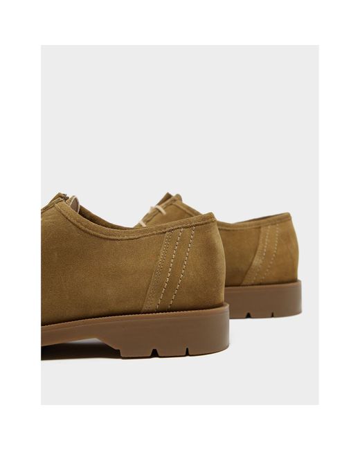 Kleman Brown Pandror Suede Tyrolean Shoes for men