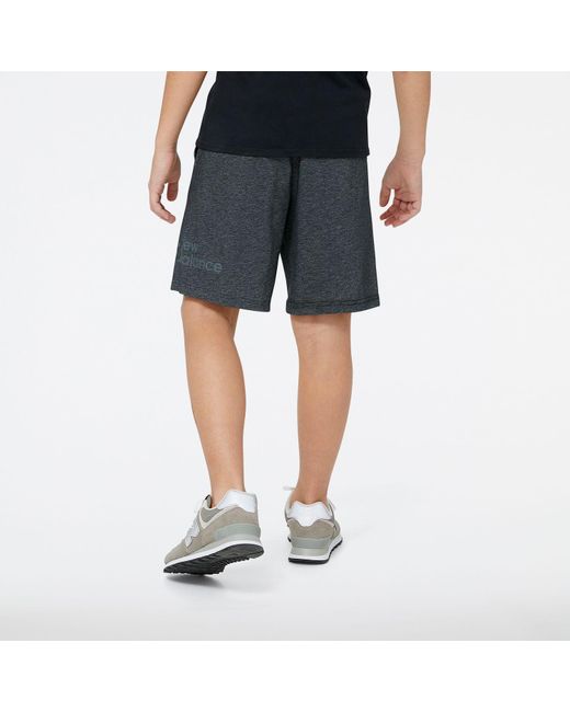 New Balance Blue Heathertech Knit Shorts for men