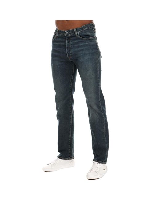 Levi's Blue 501 Original Snoot Jeans for men