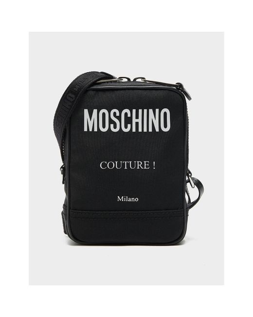 Moschino Black Milano Cross Body Bag for men