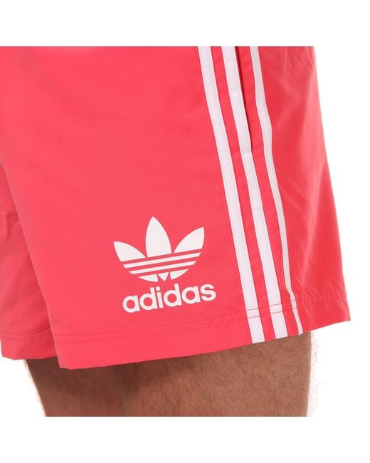 adidas Originals Synthetic California Swimshorts in Pink for Men | Lyst UK
