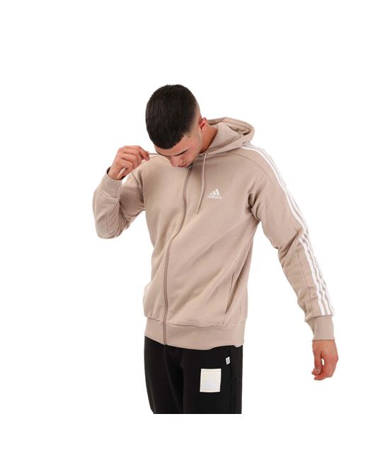 Adidas Natural Essentials French Terry Full-zip Hoodie for men