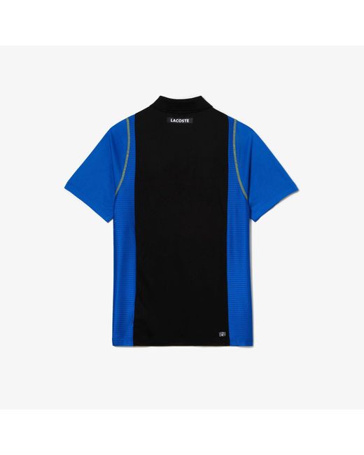 Lacoste Blue Tennis Recycled Polyester Polo Shirt for men