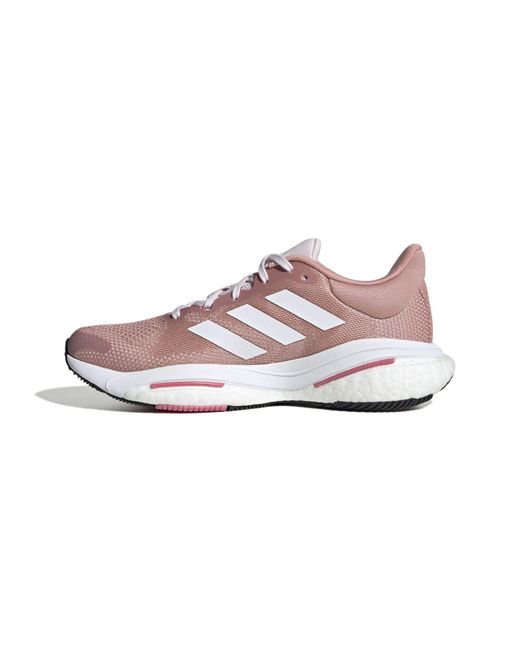 Adidas Pink Solarglide 5 Running Shoes
