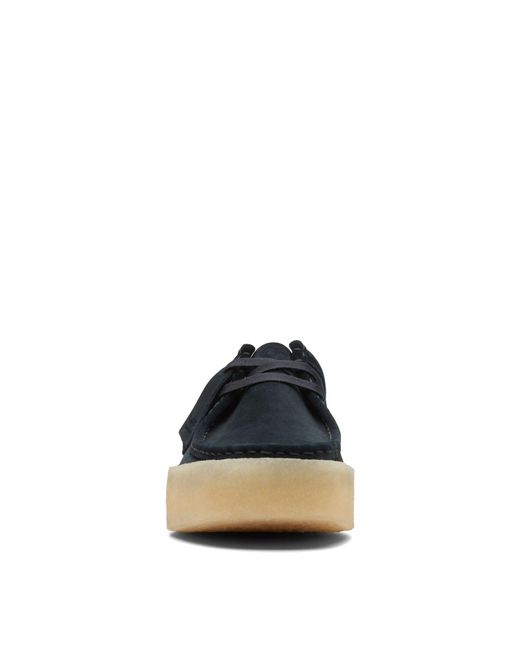 Clarks Blue Wallabee Cup Suede Shoes for men