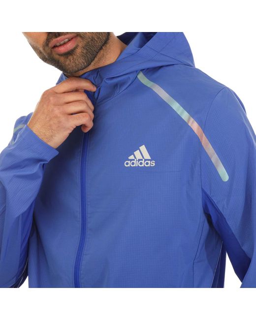 Adidas Blue Marathon Jacket for men