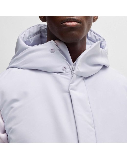 HUGO Gray Branden Water Repellent Gilet for men