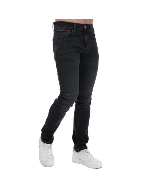 Tommy Hilfiger Black Scanton Slim Fit Jeans for men