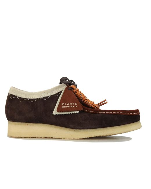 Clarks Brown Wallabee Combi Boots for men