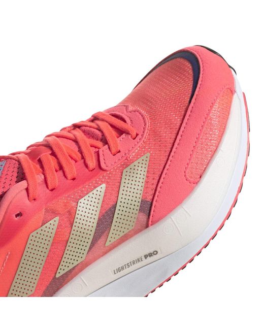 Adidas Pink Adizero Boston 10 Running Shoes