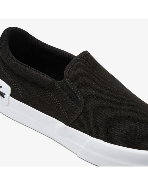 Lacoste Black L004 Slip On Shoes for men