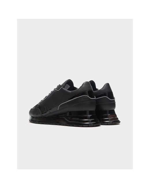 Mallet Black Knox Gas Leather Trainers for men