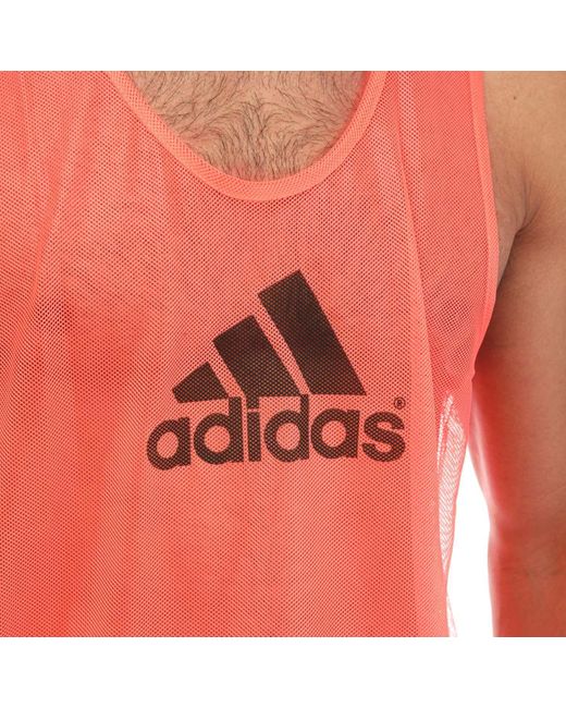 Adidas Red Training Bib for men