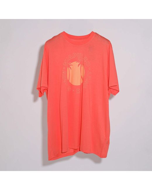 Adidas Pink Sun Graphic T-shirt for men