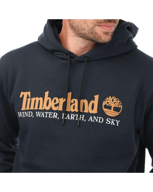 Timberland Blue Life Logo Hoody for men