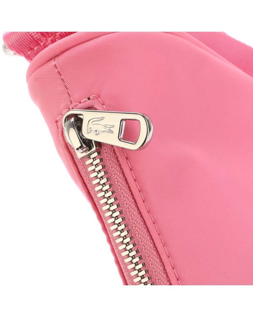 Lacoste Accessories Active Nylon Half Moon Bag in Pink Lyst UK