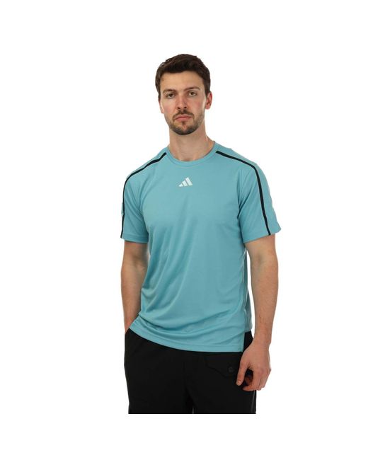 Adidas Blue Workout Base T-shirt for men