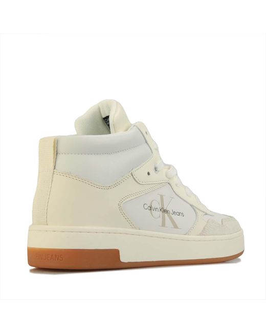 Calvin Klein White Mid-top Trainers