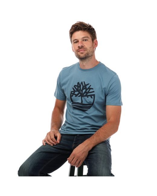 Timberland Blue Tree Logo T-shirt for men