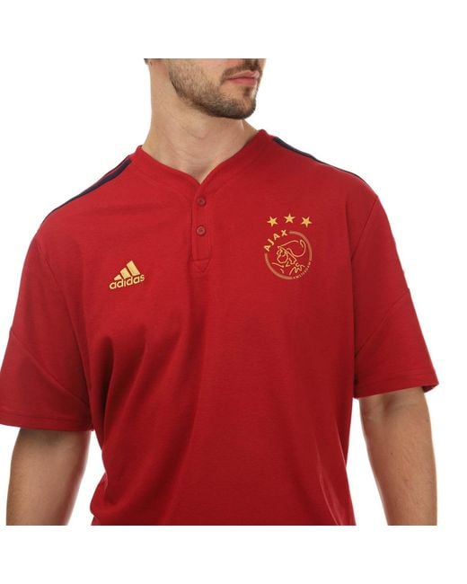 Adidas Red Ajax Amsterdam 2022/23 Training Polo for men