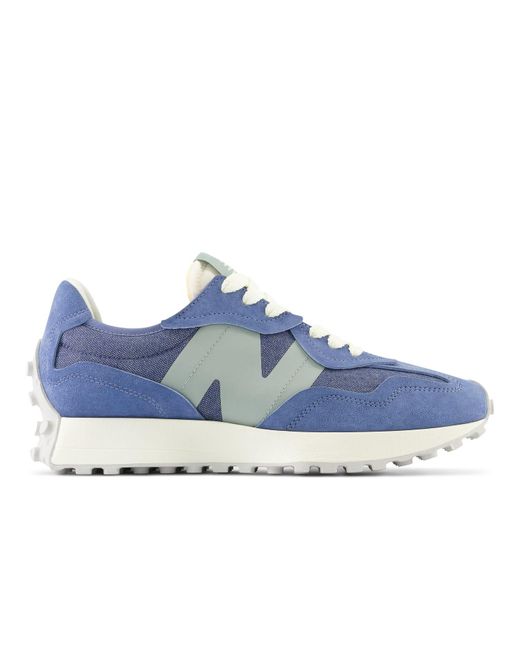 New Balance Blue 327 Warped Trainers for men