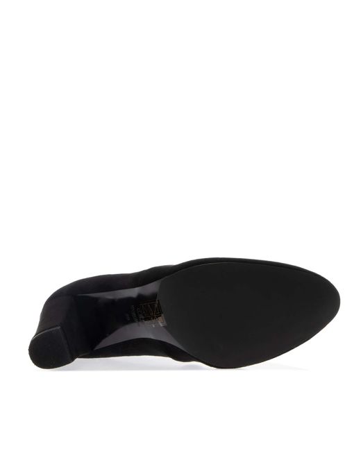 Dune Black Oty Heeled Ankle Boots