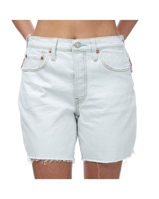 Levi's Blue Levi's 501 Mid Thigh Shorts