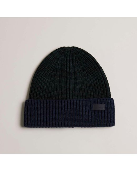 Ted Baker Black Jannaaa Acrylic Knitted Hat for men