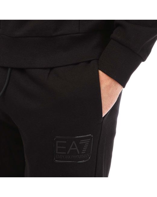 EA7 Black Core Id Cotton-blend Tracksuit for men