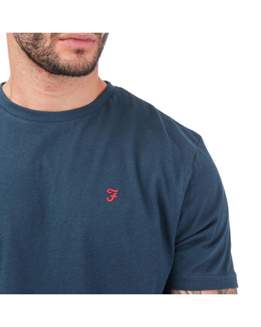 Farah Blue Relba 5 Pack T-shirts for men