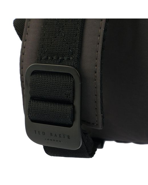 Ted Baker Black Crayve-paper Touch Nylon Backpack for men