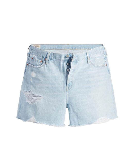 Levi's Blue Levi'S Womenss 501 Plus Original Shorts