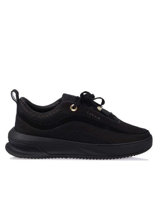 Lavair Black Aero Trainers for men