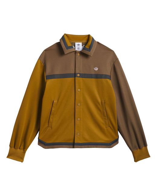 Adidas Originals Brown Clot X Warmup Jacket (Gender Neutral) for men