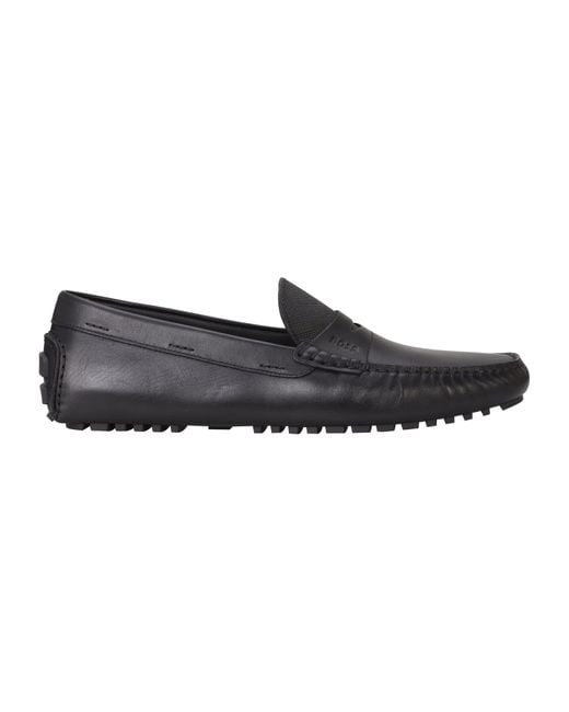 Boss Black Driver Moccasin Shoes for men