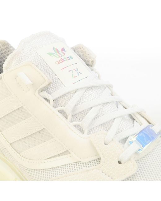 Adidas Originals White Zx 5k Boost Trainers