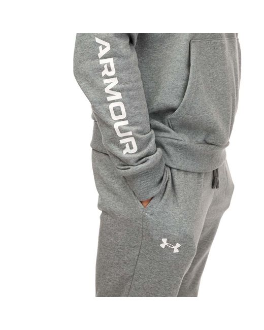 Under Armour Gray Rival Fleece Tracksuit for men