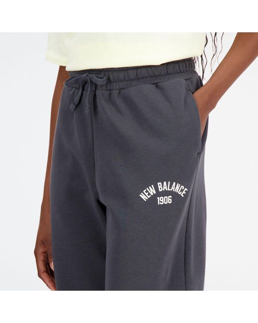 New Balance Black Essentials Varsity Fleece Pants
