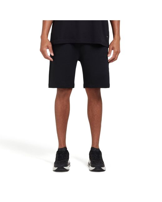 Mallet Black Loopback Shorts for men