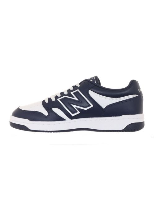 New Balance Blue 480 Shoes White/navy for men