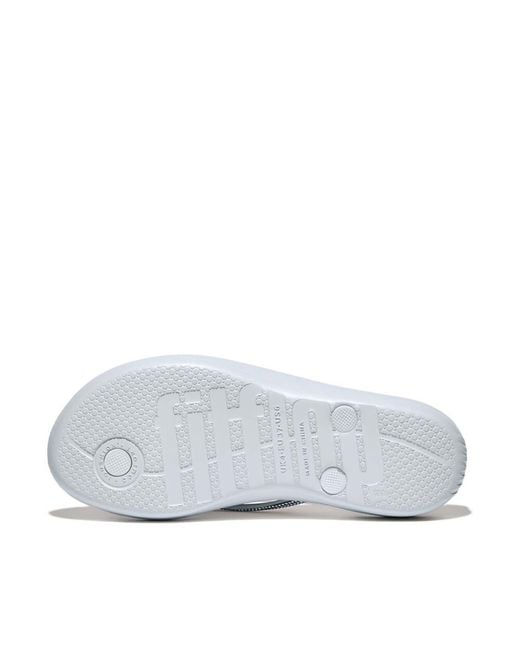 Fitflop White Iqushion Ombre Sparkle Flip Flops