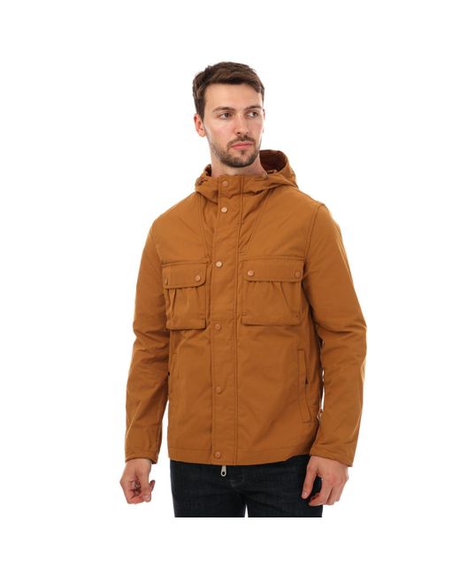 Farah Brown Jay Parka Jacket for men