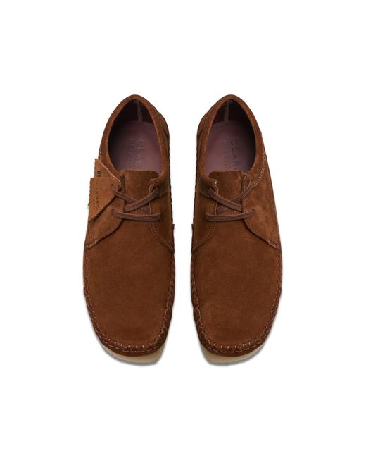 Clarks Brown Weaver Shoes for men