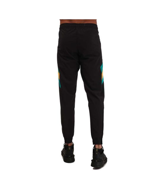 Adidas Black Bayern Munich Icon Woven Tracksuit Bottoms for men