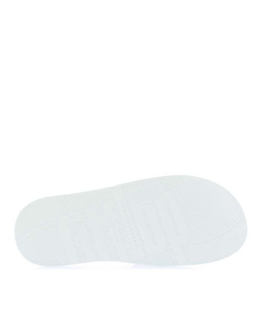 Fitflop White Iqushion Pool Slide Sandals