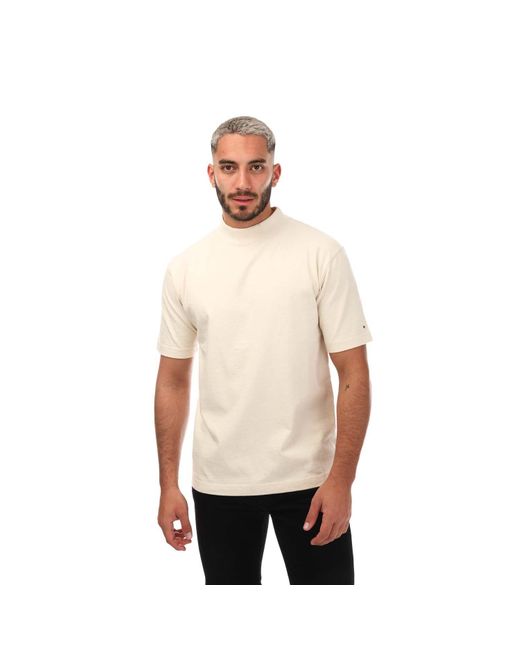 Snow Peak Natural Recyled Cotton Heavy Mockneck T-shirt for men