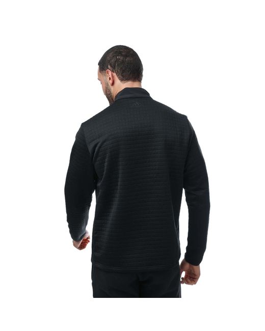 Adidas Black Golf Dwr Quarter Zip Sweatshirt for men