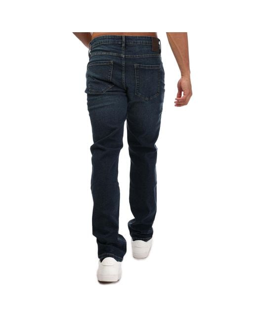 Original Penguin Blue Slim Fit Stretch Jeans for men