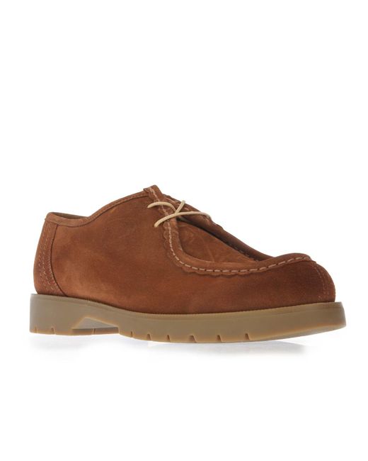 Kleman Brown Pandror Suede Tyrolean Shoes for men
